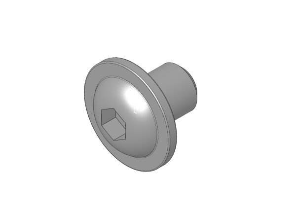 Linsenschraube mit Innensechskant und Bund ISO 7380-2 M8x10 10.9 verzinkt 20070016 - PROBST Ersatzteile