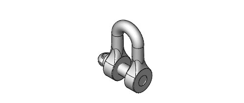 Schäkel DIN 82101, Form A verz. 0,25 t 21030002 - PROBST Ersatzteile