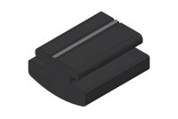 Profil-Gummi-Leiste PGL3/R62 60 mm lang, schwarz, 2Kerben...