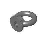 Ringmutter M10 DIN 582 mit Scheibe DIN 440 - C15,...