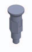 PROBST Ersatzteile Federriegel Typ EGKA M12 - Dm 8 - 8 Hub Betätigungsknopf Metall Arretierbar 20540052