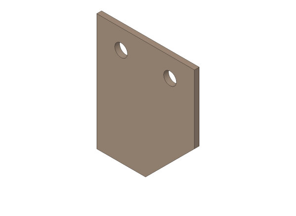 Lamelle 120 lg. für HVZ, 5 x 120 x 100 SCHRÄG, 2 x Br 13 aus Hardox 500 34010060 - PROBST Ersatzteile