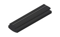 Profil-Gummi-Leiste PGL3/R62 200 mm lang, schwarz,...