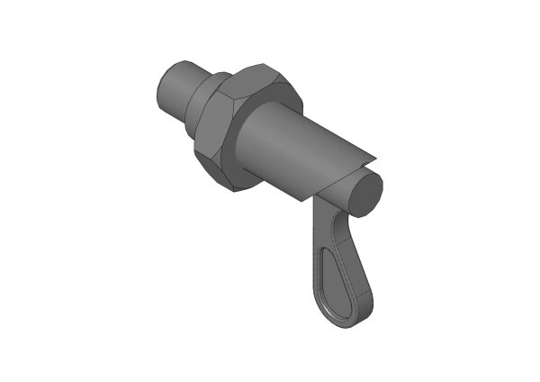 Federriegel SG 15/14, mit Gew. M20 x 1,5 verz., mit Skt-Mutter M20 x 1,5 verz. Mutter vormontiert 20540033 - PROBST Ersatzteile