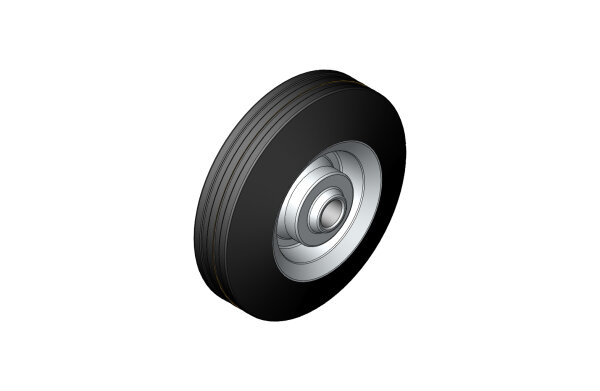 Vollgummirad 125-37 / 5-45-15R Achsdurchmesser 15mm für AL-33 AL-33/D STS-33 (F) STS-33-EASY (F) 21820001 - PROBST Ersatzteile