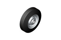 Vollgummirad 125-37 / 5-45-15R Achsdurchmesser 15mm...