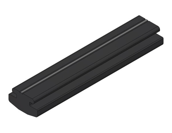 Profil-Gummi-Leiste PGL3/R62 235 mm lang, schwarz, 2Kerben 36370048 - PROBST Ersatzteile