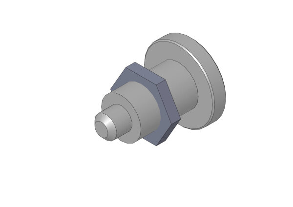 Federriegel,Typ F, Dm 10 F1826AN, kpl. verz. mit Mutter M18 x 1 / 10 Hub verzinkt 20540024 - PROBST Ersatzteile