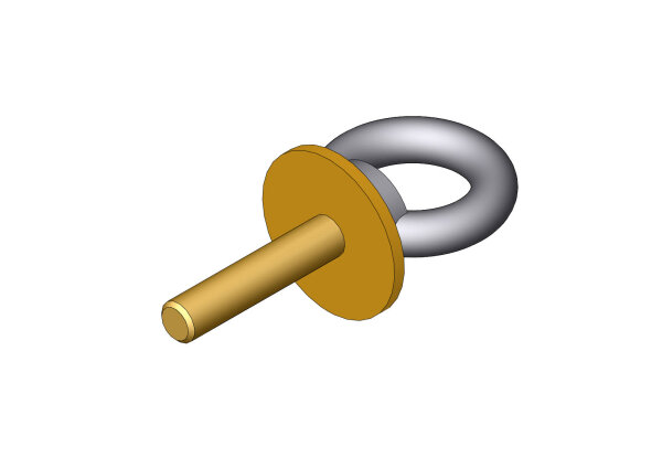 Ringschraube DIN 580, M10 x 50, C15 verzinkt, mit Scheibe 20080011 - PROBST Ersatzteile