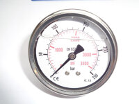 Manometer DR NG 63 R, 0 bis 250 Bar, G 1/4, hinten mit...
