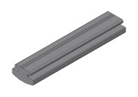 Profil-Gummi-Leiste PGL3/R55 235 mm lang, GRAU, 2 Kerben...