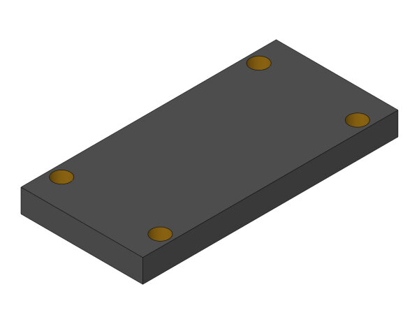 PE-Gleitplatte für Aufhängung an HVZ - ECO (20) x 105 x 220 36400377 - PROBST Ersatzteile
