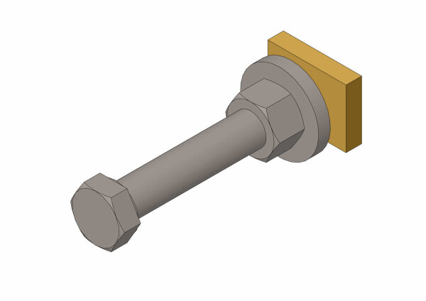 HVZ-Positionsadapter 100 mm, mit Nutstein und Schrauben 41400036 - PROBST Ersatzteile