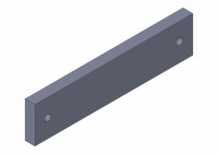 Auflage PE hell zu WEZ2/WEZ6 15x55x240 gebohrt für...
