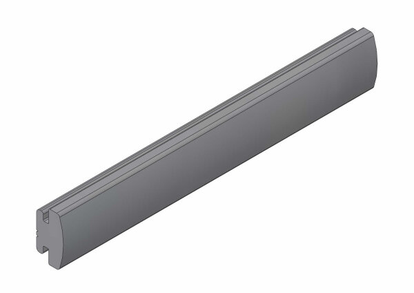 Profil-Gummi-Leiste PGL3/R55 350 mm lang, GRAU, 2 Kerben 36370030 - PROBST Ersatzteile