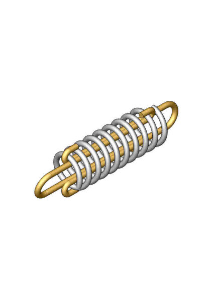 Seilzugfeder 7,5 x 60 x 175 n = 9,3 Enden angelegt und geschliffen Haken d = 8, L = 200 Innenmaß 21710026 - PROBST Ersatzteile