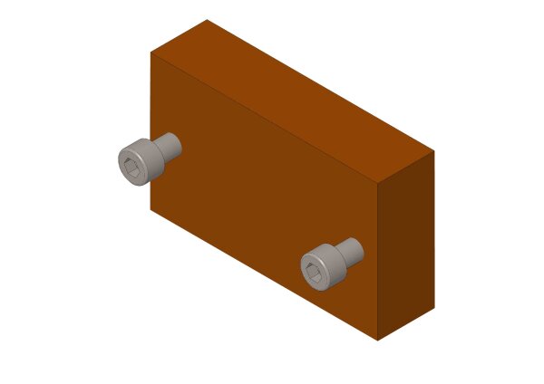 PU-Schiene Sh83-60 x 25 x 100 mit Schrauben für Backen an VZ-H uni 41600173 - PROBST Ersatzteile