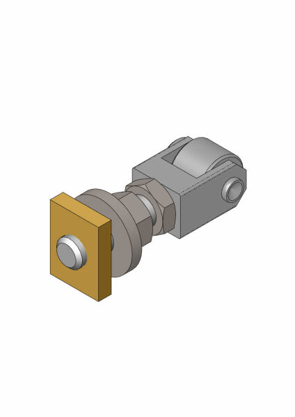 HVZ-Positionsadapter 80 mm mit Gabelkopf und Rolle Ø28 HVZ-PAR 41401019 - PROBST Ersatzteile