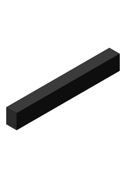GMT Gummischiene, 50 x 35 x 350 mm, mit 4 Gewinde M8 36320015 - PROBST Ersatzteile