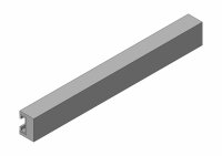 GMT Gummischiene, 50 x 35 x 420 mm, GRAU, mit einvulk....