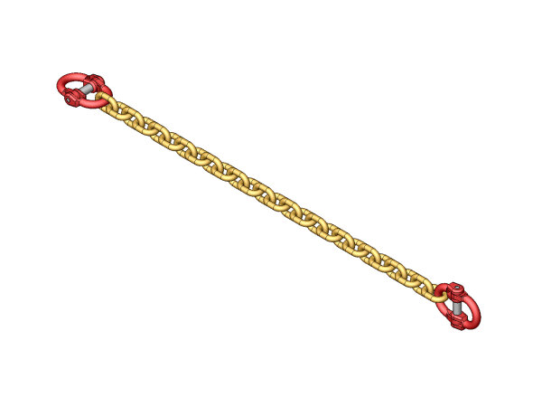 Kette 468 lang (26 Glieder) und 2 Verbindungsglieder 45200051 - PROBST Ersatzteile