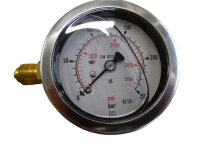 Rohrfeder-Glyzerinmanometer Gehäusedurchmesser: 63...
