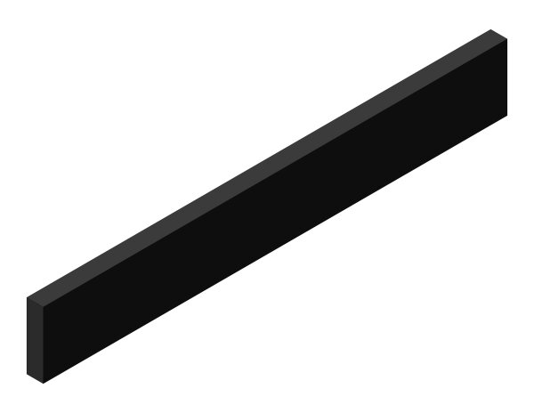 GMT Gummischiene 60 x 15 x 420 mm (RG-20/80) 36330146 - PROBST Ersatzteile