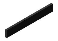 GMT Gummischiene, 60 x 15 x 420 mm, mit 4 Gew. M8, n....