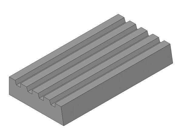 GMT-Schiene WEISS, 110 x 31 x 220 mm, mit 4 x Gew. M8, 36350002 - PROBST Ersatzteile
