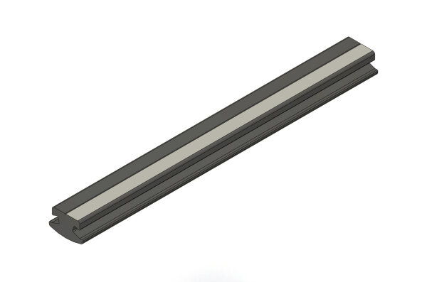 Profil-Gummi-Leiste PGL2/R62, 720 mm lang, schwarz, 1 Kerbe 36370038 - PROBST Ersatzteile