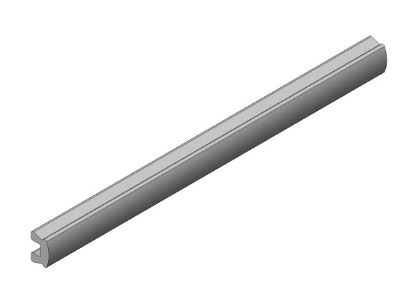 Profil-Gummi-Leiste PGL NK/SBR 60 Shore 1000 mm lang (GRAU) 36370010 - PROBST Ersatzteile
