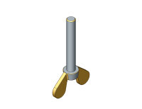 Flügelschraube (GT) DIN 316 - M 12 x 80 verzinkt...